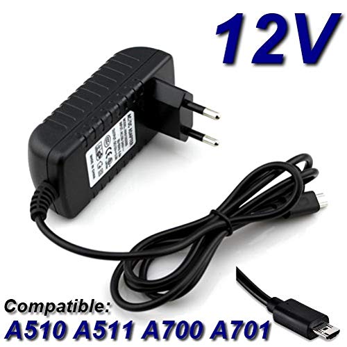 TOP CHARGEUR * Netzteil Netzadapter Ladekabel Ladegerät 12V für Tablet PC Acer Iconia Tab A510/A511 A700/A701