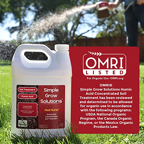 Simple Lawn Solutions KARCUSINY Root Hume- Simple Grow Solutions - Concentrated Humic Acid - Liquid Carbon - Simple Grow Solutions- Natural Lawn & Garden Treatment - Plant Food Enhancer- Turf Grass Soil Conditioner thumb #6