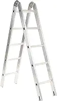Escada Multifuncional de aluminio 10 degraus 3mts