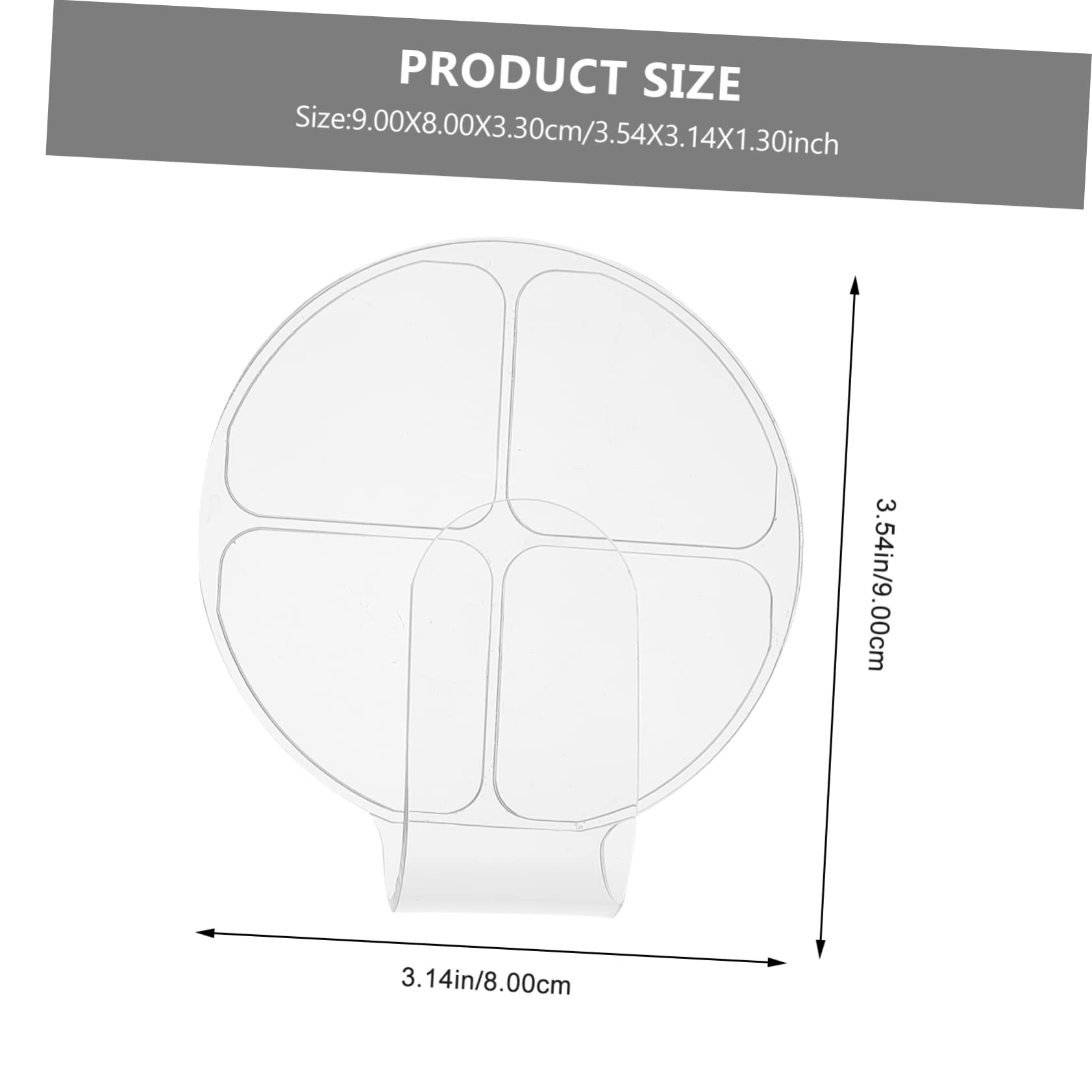 CIMAXIC Acrylic Makeup Mixing Palette 2pcs Handheld Ideal for Customizing Your Beauty Needs