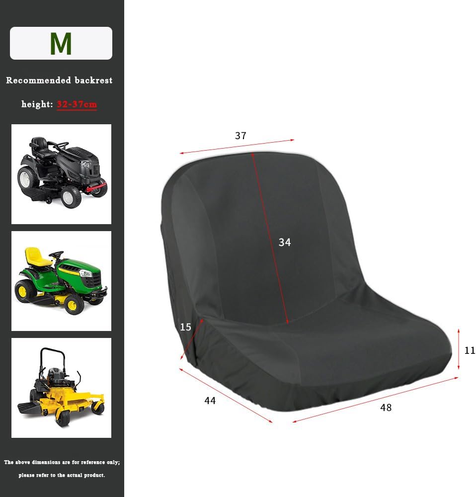 Riding Lawn Mower Seat Cover for Husqvarna Z248F 2016 – 2026, Water-Resistant 600D Oxford Heavy Duty Tractor Seat Protector, Sunscreen Outdoor Lawn Mower Cover,M