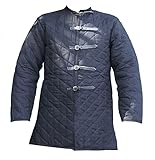 Schaukampftauglicher schwarzer Gambeson mit Schnallen