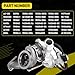 667-203 1.4 Turbo Turbocharger with Gasket Compatible with 2011-2015 Chevrolet Cruze 2012-2020 Chevy Sonic 2013-2018 Trax 2013-2020 Buick Encore 1.4L Turbo Charger Replace# 55565353