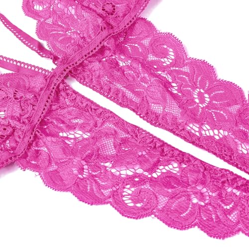 Image of Donnalla Women's Deep V Lace Teddy One Piece Lingerie Cutout Strappy Lingerie
