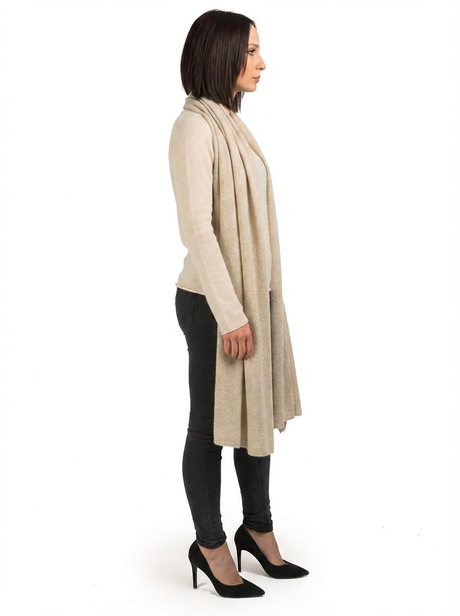 Dalle Piane Cashmere - Estola 100% cachemira. Fabricado en Italia