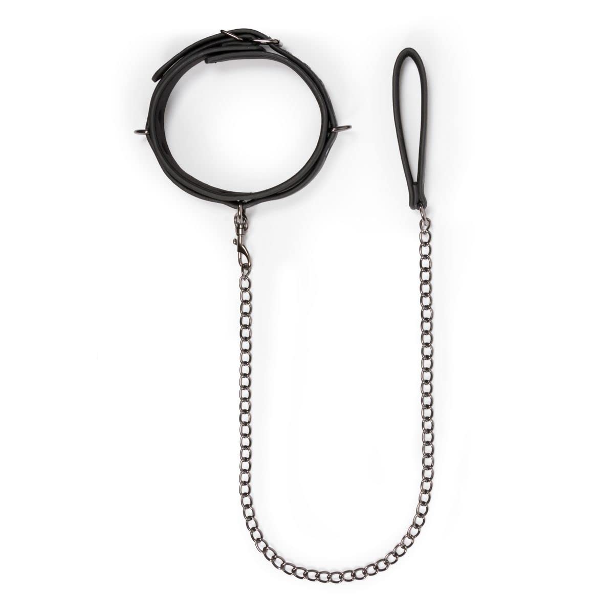 EasyToys Fetish Collection - Cuello SM para bondaje - Hecho de cuero sintético fuerte - 50 Sombras de grey juguetes eroticos