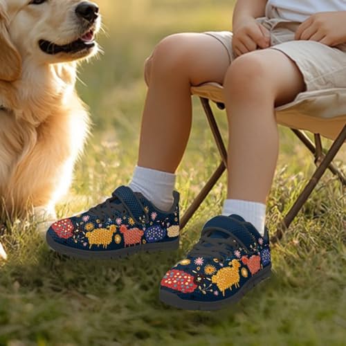 Boys Shoes Girls Kids Sneakers Tennis Running Shoes Cute Colorful Sheep Pattern3