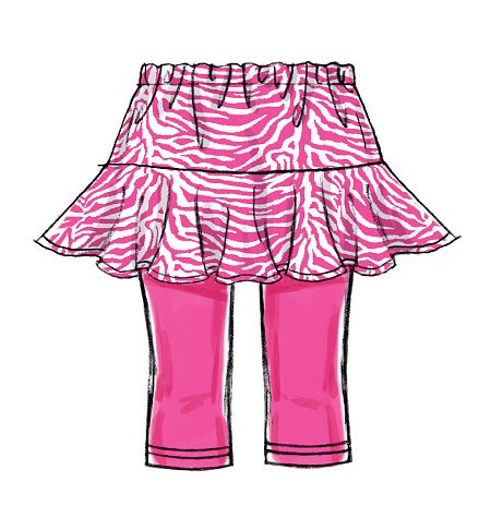 McCall 's Schnittmuster 6918 Kinder/Mädchen Bonbonfarben Größen: 7–44–12–14