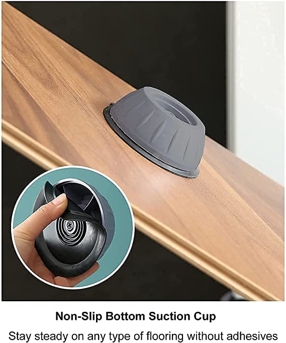 CLUEMART Washer Dryer Anti Vibration Pads with Suction Cup Feet, Fridge Washing Machine Leveling Feet Anti Walk Pads Shock Absorbed Furniture Lifting Base 1