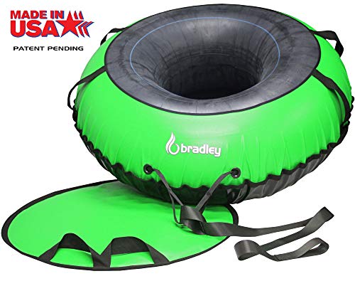 Ultimate Towable Snow Tube Sled | 60" Heavy Duty Cover | Padded Saucer Insert #TOP1