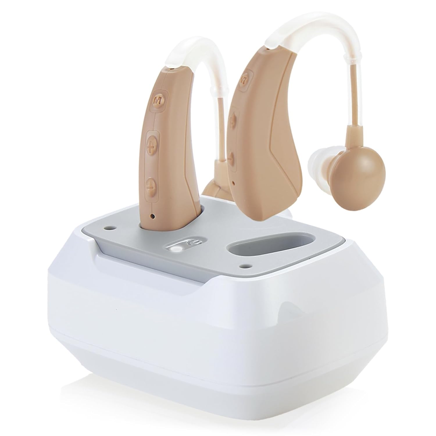 Digital rechargeable Hearing Aids For Adults, With Noise Reduction, 4 Modes, Behind The Ear, Adjustable Volume, With Charging Case Digital rechargeable Hearing Aids For Adults, With Noise Reduction, 4 Modes, Behind The Ear, Adjustable Volume, With Charging Case