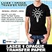 Laser 1 Opaque 1 Step/Darks Heat Transfer Paper For Laser Printers 8.5x11 (100 Sheets)