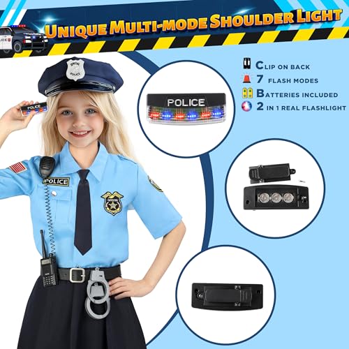 Disfraz completo de policía para niñas Luucio miniatura 2