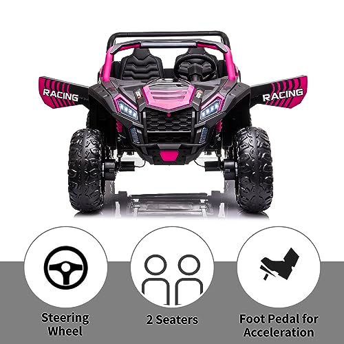 Image of 24V Ride On Toys for Big Kids Maximum Weight Capacity 660 LB Kids Car