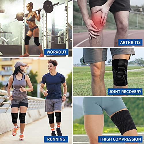 Racelo 2 Pack Sports Knee Brace Wraps For Knee Pain Compression Sleeves Support Bandage For Men And Women #TOP5