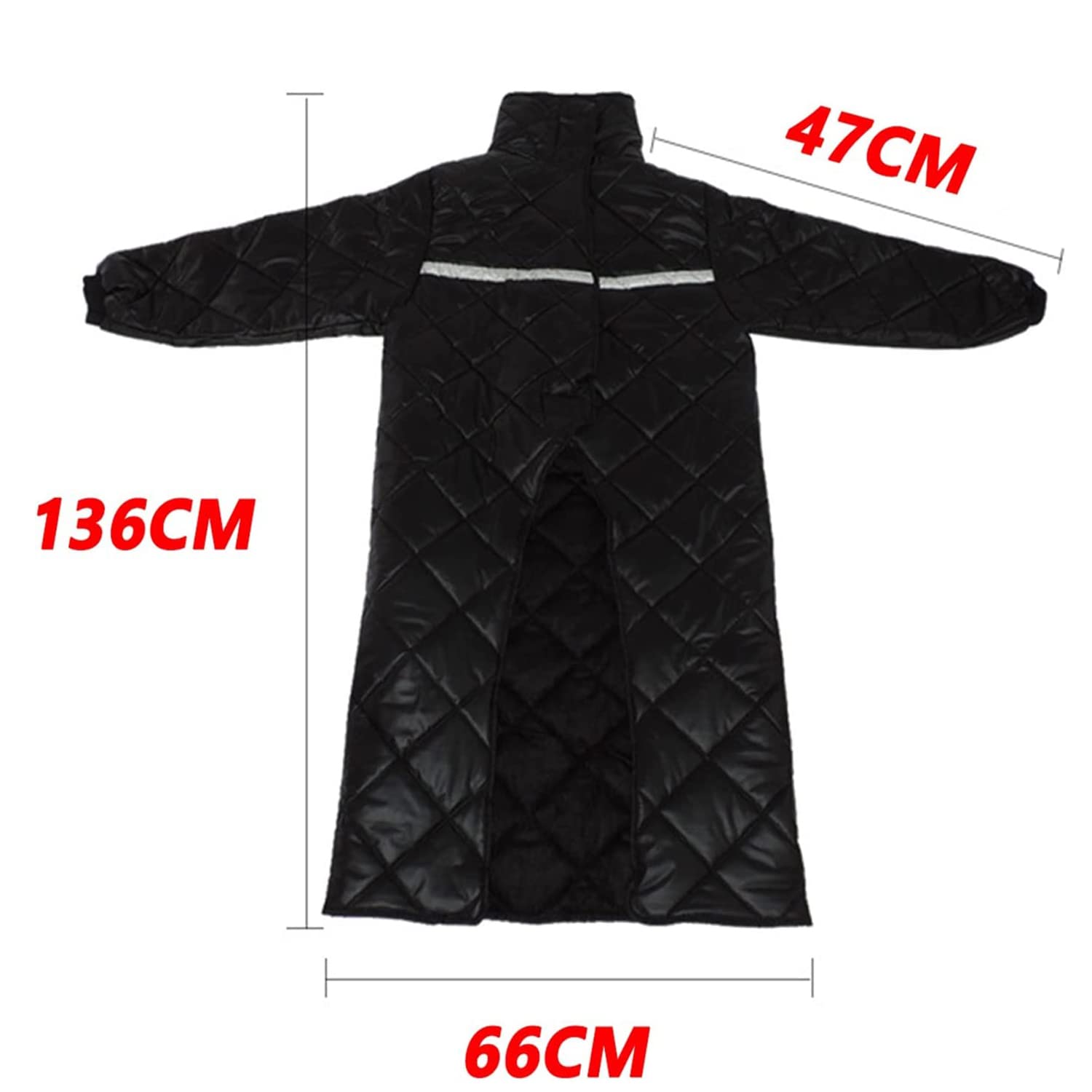 Manta de invierno impermeable y resistente al viento para usuarios de sillas de ruedas, funda acogedora con mangas y protección contra la lluvia, cuerpo completo, tamaño adulto
