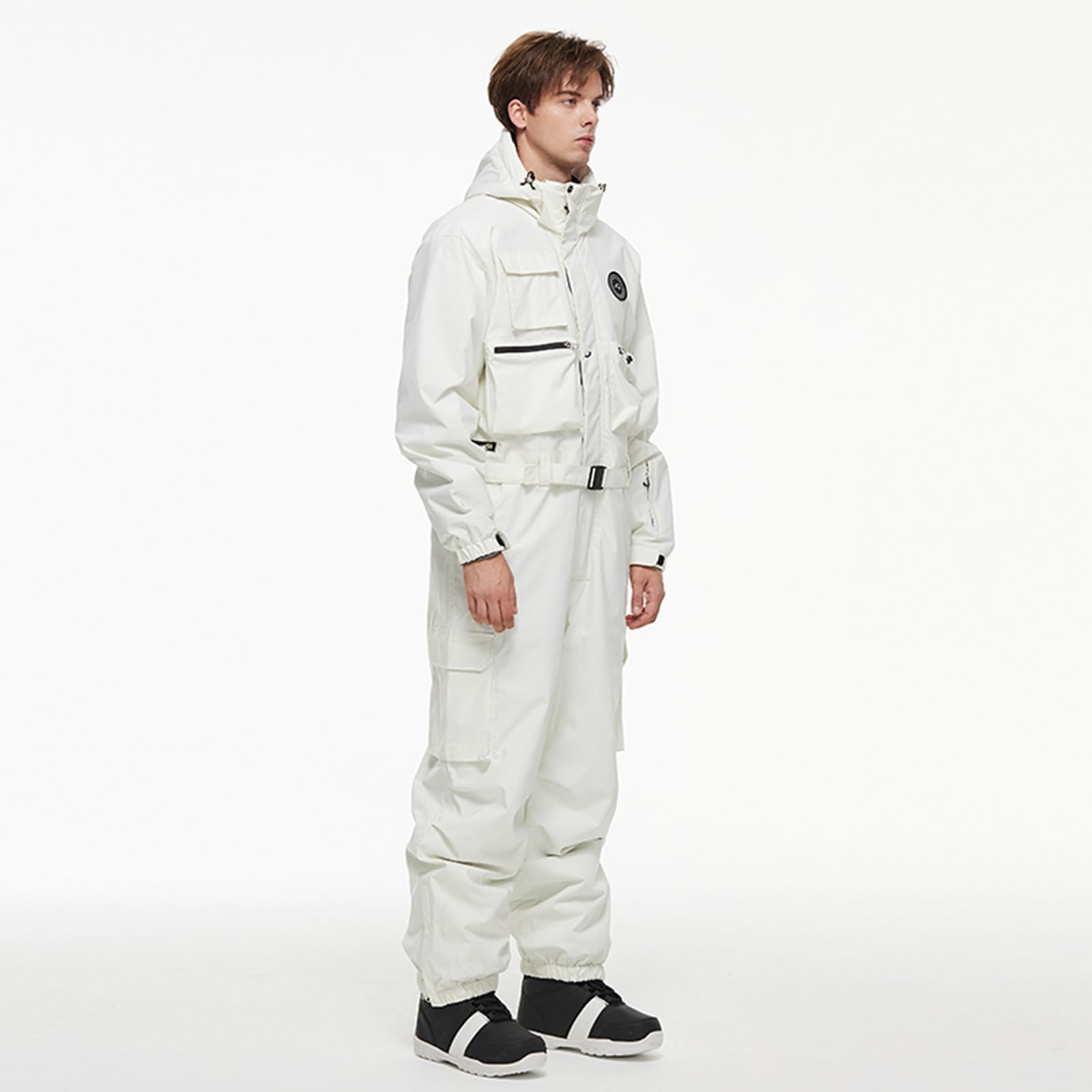 Sunnyuk Giacca da Sci Uomo Completo Termico da Neve Salopette Invernale Curvy Tuta Impermeabili Taglie Forti da Snowboard Elegante da Sci Montagna