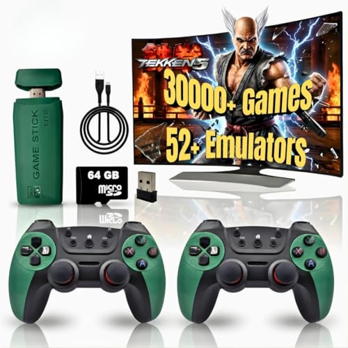 Image of M22 Ultra Game Stick Lite 4K HDMI Retro Video Game Console with 2 Wireless Controllers, 1080P HD Output, 52+ Emulators, PSP & 3D Support, Plug and Play TV Gaming System