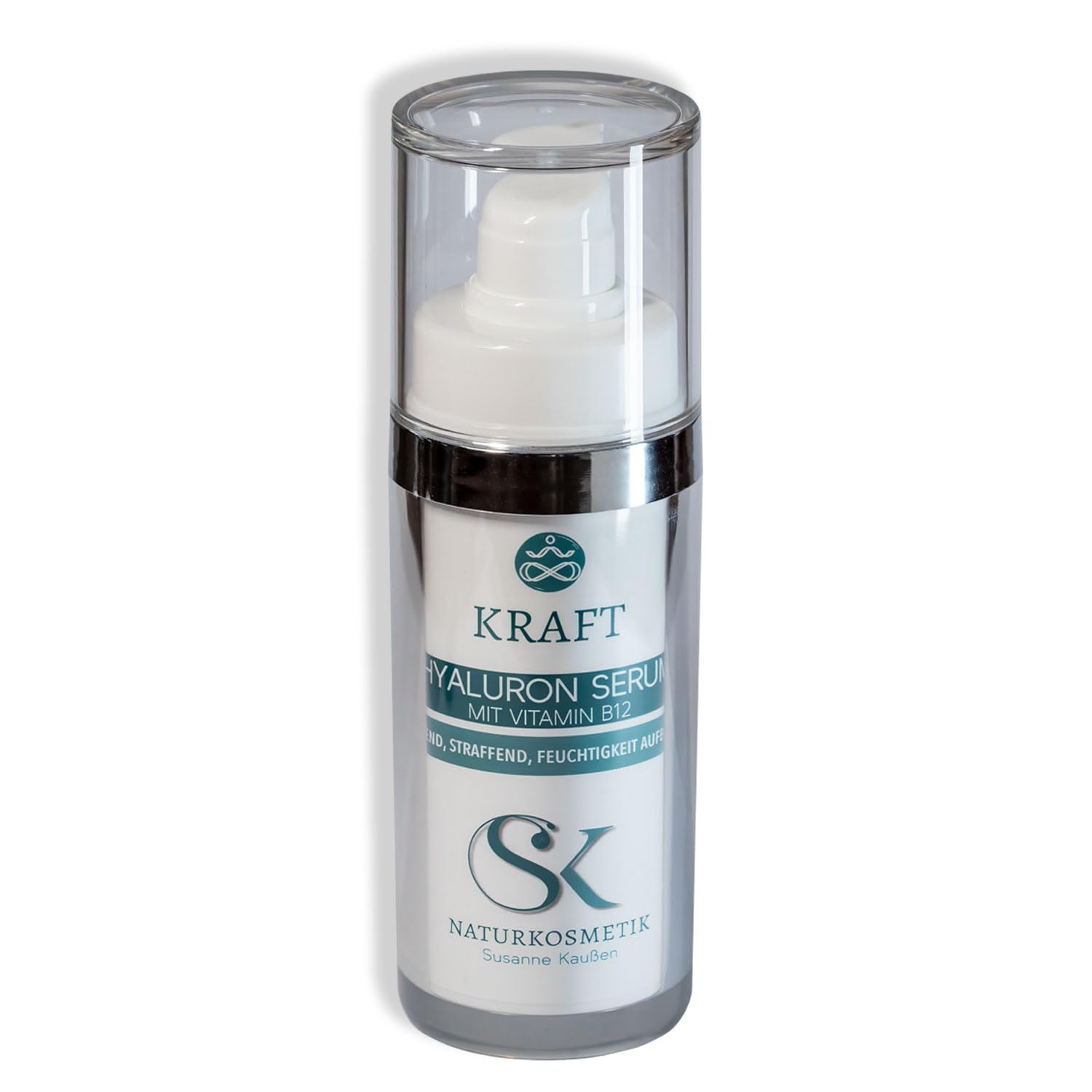 KRAFT Hyaluron Serum, 3-fach Hyaluronsäure mit Vitamin B12, Aloe Vera & Vitamin E | feuchtigkeitsspendendes Gesichtsserum, Anti-Aging Pflege, bei Rosacea, Made in Germany