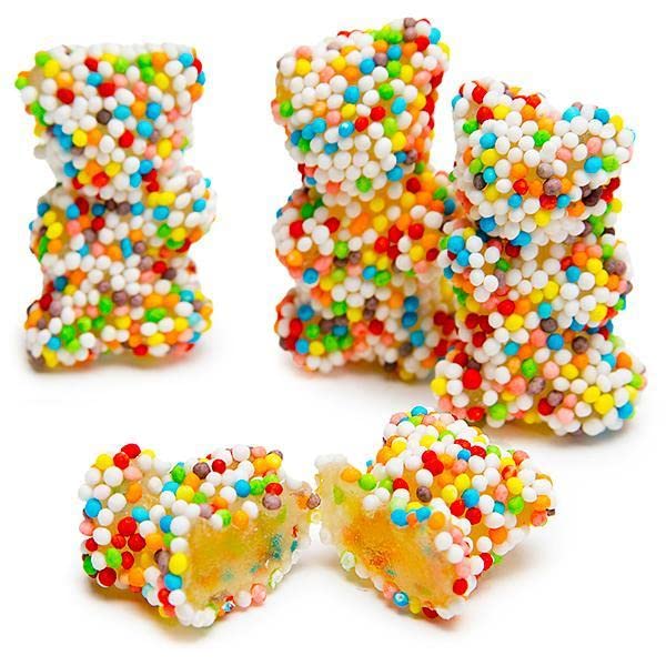 FirstChoiceCandy Gummy Bears Crispy Crunchy, Rainbow Gummy Bears (2.2 LB)