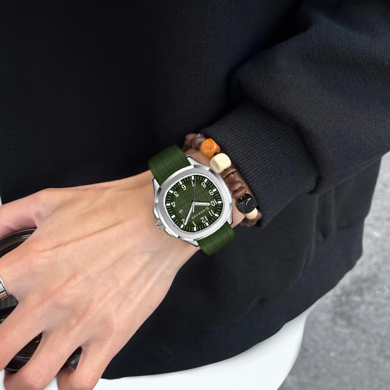 Image of GIORDANO Analog Watch for Men - Textured Dial, Stainless Steel Strap, Date Display, Quartz Movement, Water Resistant