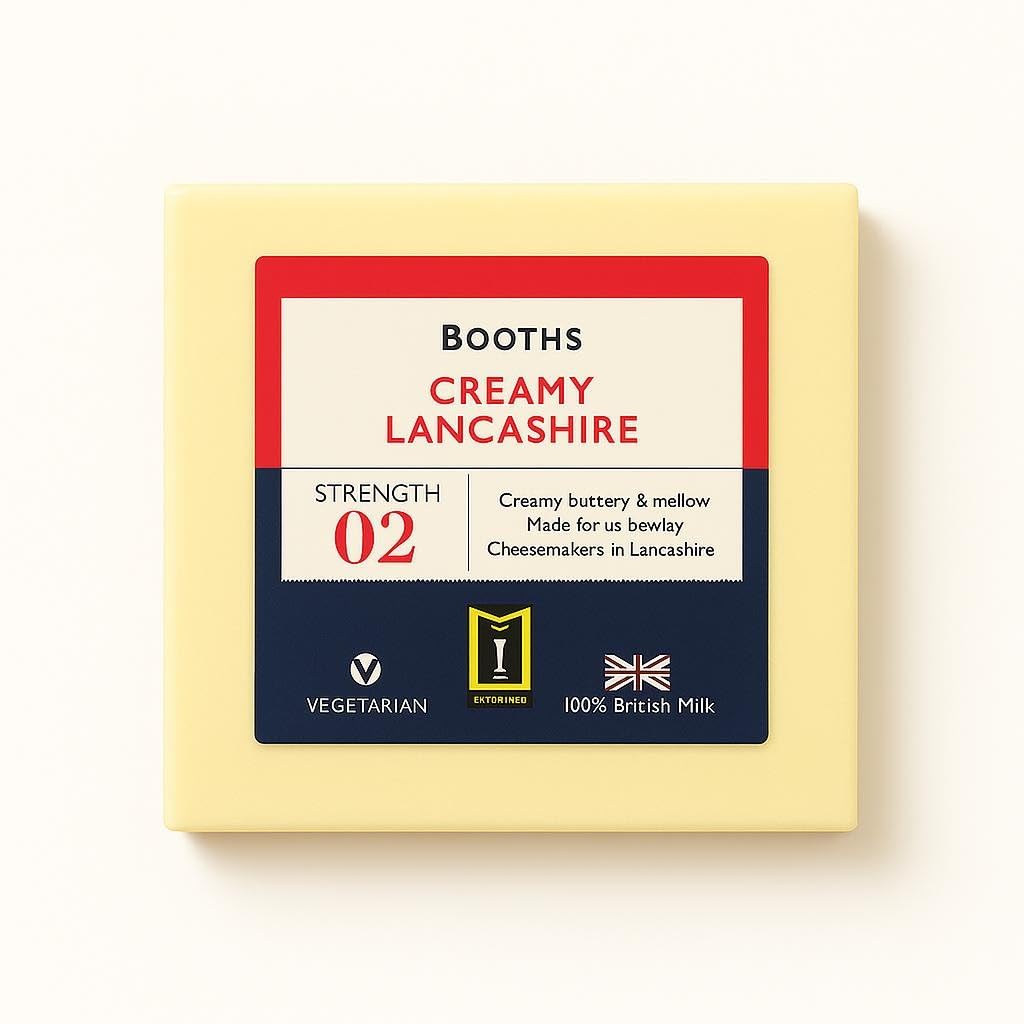 Booths Premium Creamy Lancashire Cheese, 250g