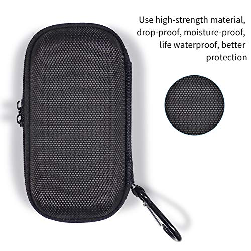 MYMAHDI MP3 Player Case with Metal Carabiner Clip, Durable Hard Shell Travel Carrying Case for MP3 MP4 Players,iPod Nano,iPod Shuffle,Apple Airportm, USB Cable,Earphones,Memory Cards,U Disk - Thumbnail 5