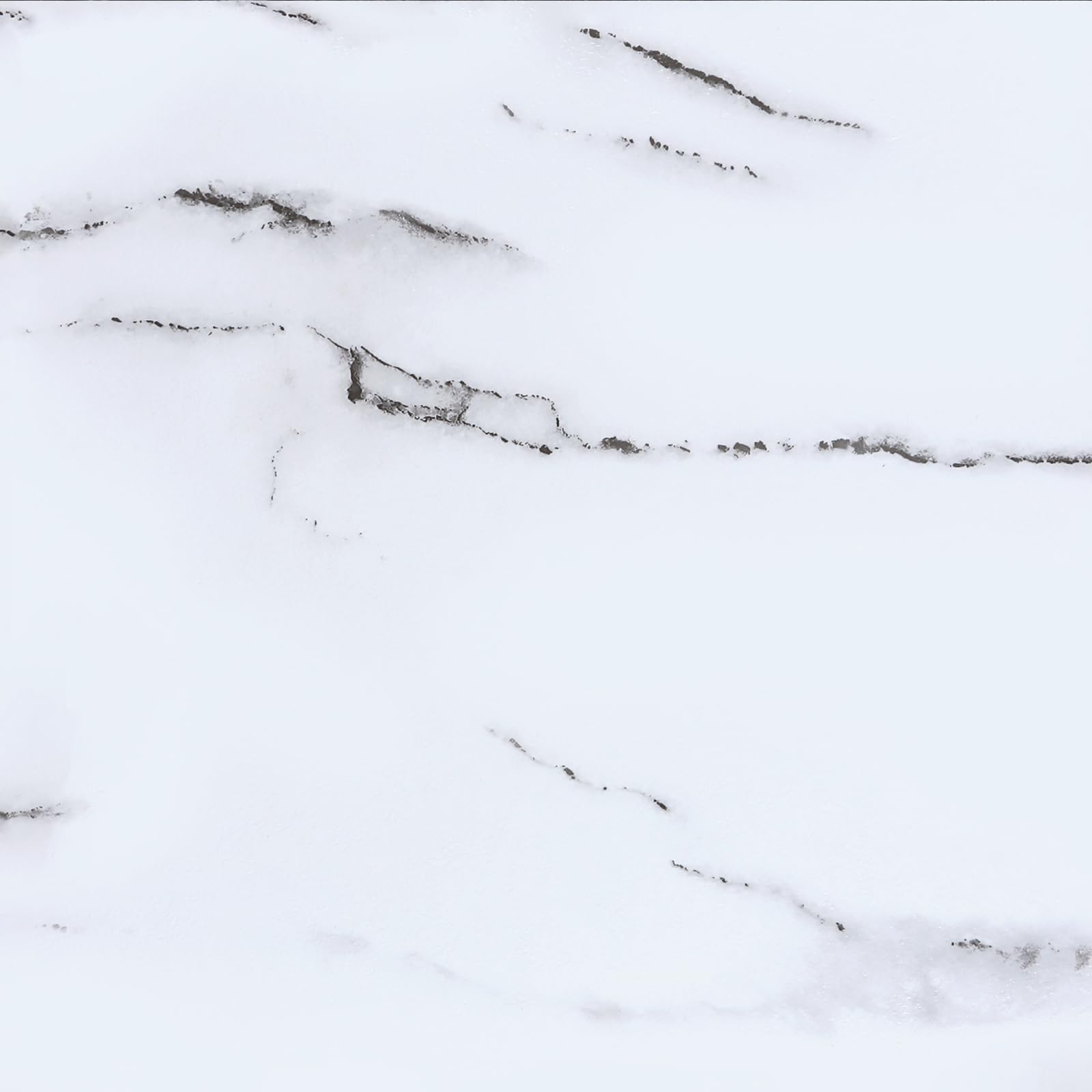 VEELIKE White Peel and Stick Floor Tile Marble Vinyl Floor Tiles Peel and Stick Waterproof Vinyl Flooring Tile Stickers 12''x12'' 24 Pack Renter