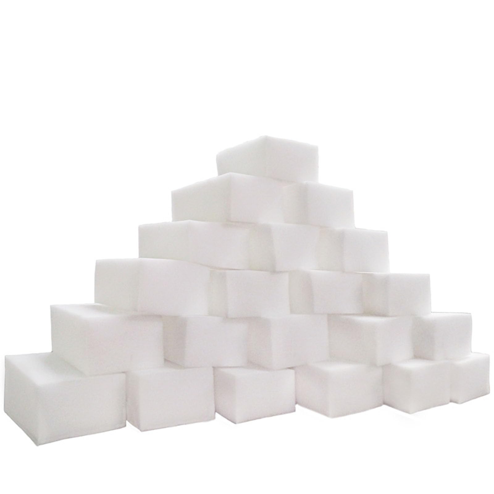 WAZUBC 40 Pcs Cleaning Sponge, Magic Sponge Eraser Multi Surface Power Scrubber Foam Pads for Walls, Kitchens, Bathrooms, Paint Eraser
