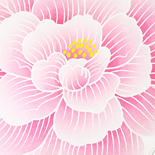 Ustide Pink Flower Shaped Area Rug Washable Round Floral Carpet Absorbent Bathroom Rug Super Soft Round Play Rug For Kitchen Bedroom Living Room Nursery Decoration (39.3") #TOP4