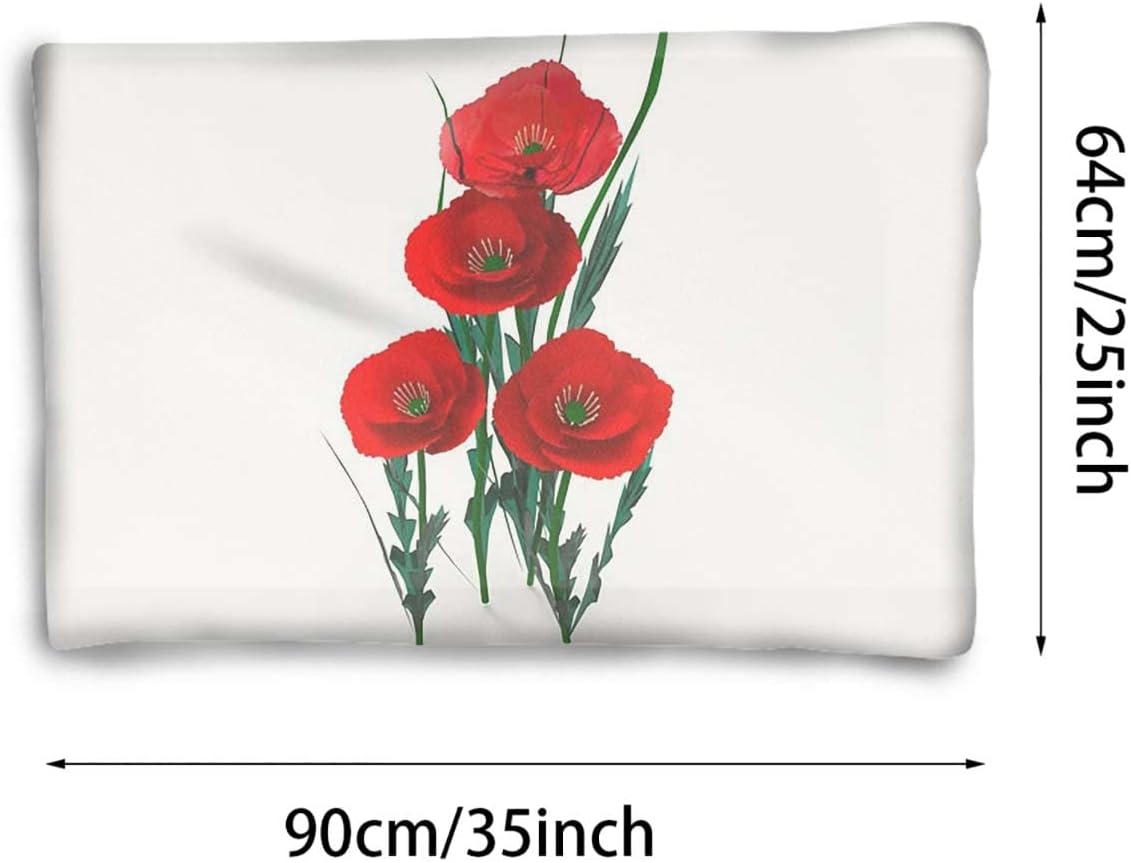 review Red Green Thermal Pet Mat Bed Liner Nature Flowers Vivid Petals Buds Pastoral Washable Kennel Mat for Large Medium Small Dogs and Cats Floral 25
