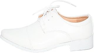 Zapatos para niños, para bautizo, boda, color blanco, tallas 24 a 37, Blanco, 31 EU