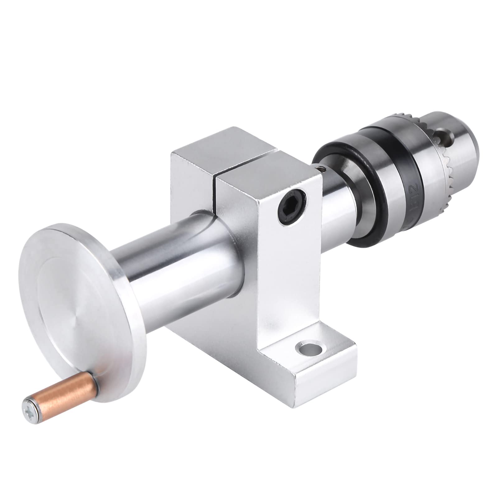 Centro giratorio en vivo preciso con llave llave, para la mini máquina de torno de bricolaje de la carpintería