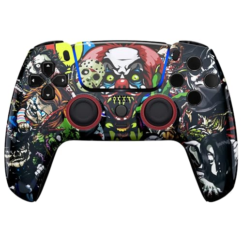 Image of Custom Controllerzz Custom Wireless Controller Compatible with PS5 - Multiple Designs Available (PS5 Scary Party)