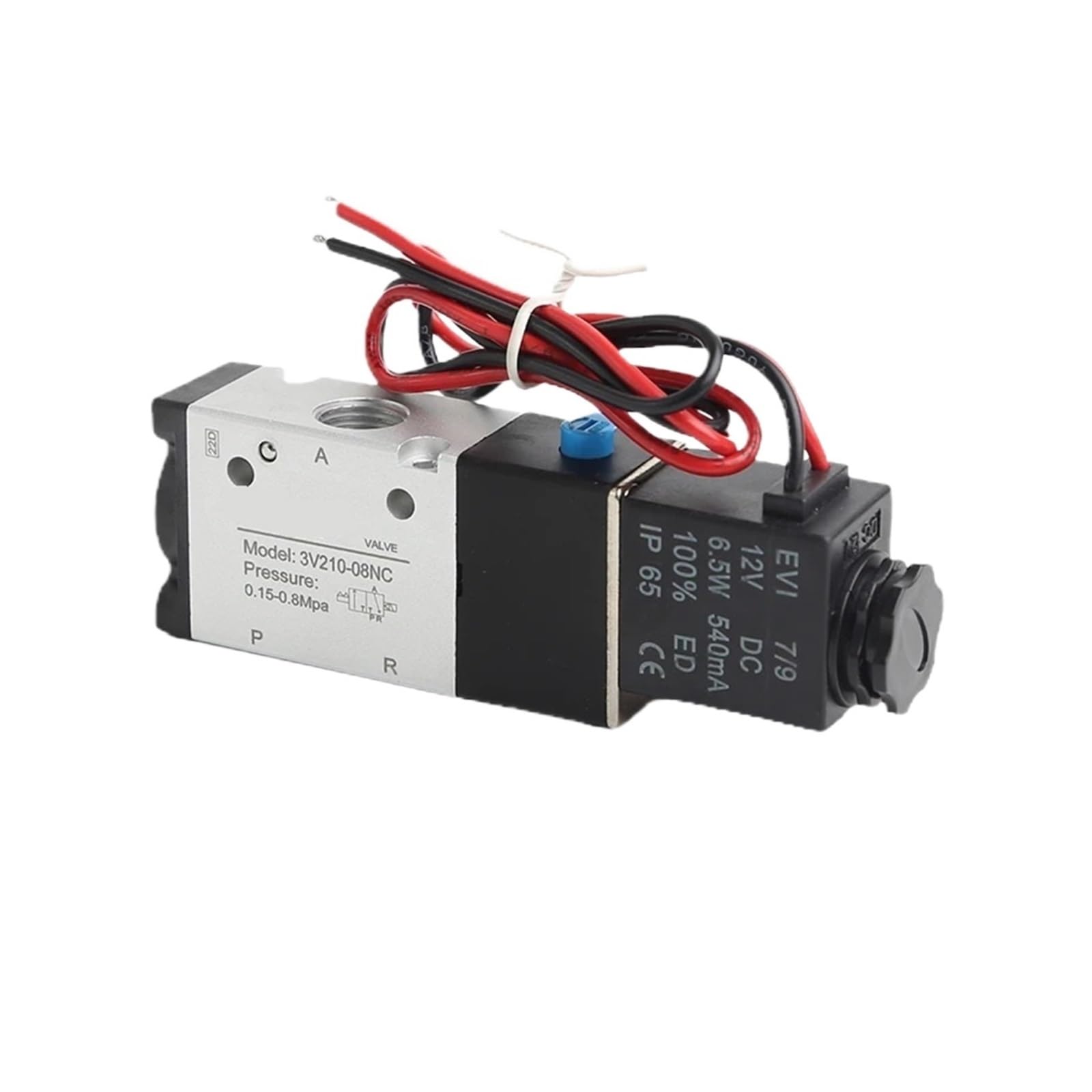 Válvula solenoide de gas 3 vías para solucionar fugas de aire en maquinaria 2 bits