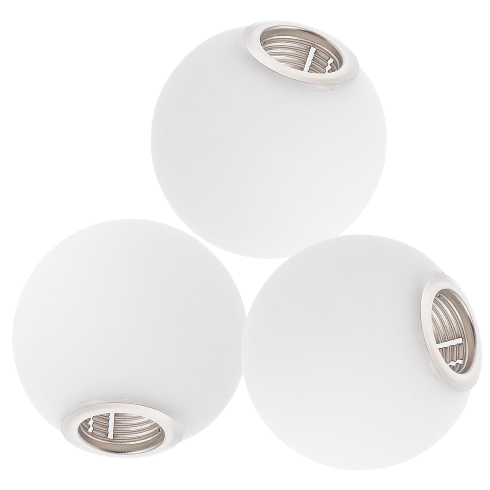 3Pcs Frosted White Glass Globe Lamp Shades for G9 Threaded Fit