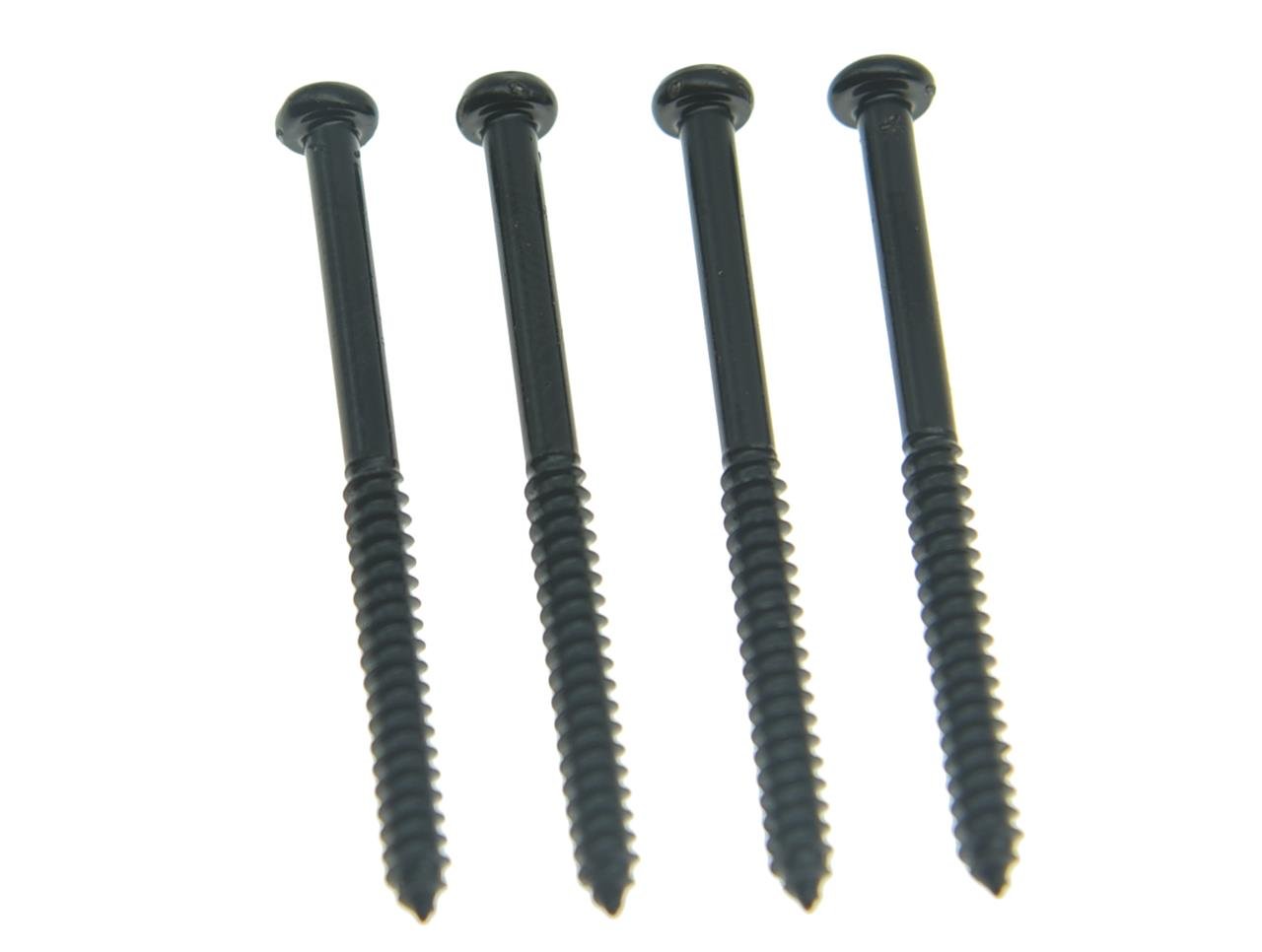 KAISH 50pcs Bass Guitar Pickup Mounting Screws Pickup Springs for Precision P Bass or J Bass or P90 Soap Bar Pickups Black - Image 4
