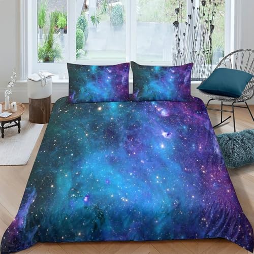 Housse de couette espace en microfibre lavable avec éclair caché - 4