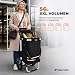 Allyson® Einkaufstrolley Klappbar, Einkaufswagen mit 56L Kapazität & Wasserdichter Tasche...