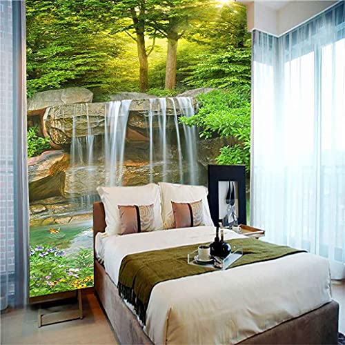 Papier Peint Panoramique 3D Forêt Évasion - Décoration Murale Chaleureuse