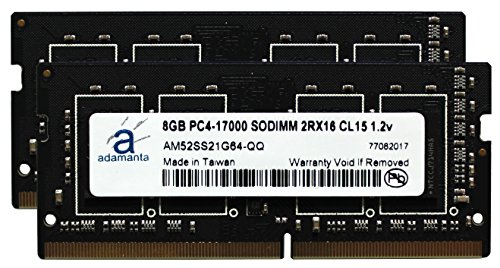 Adamanta 16 GB (2 x 8gb) m[gPCAbvO[hfor MSI ws60 6qj 410 NE ddr4 2133 pc4 ? 17000 SODIMM 2rx16 cl15 1.2 Vm[gubNRam