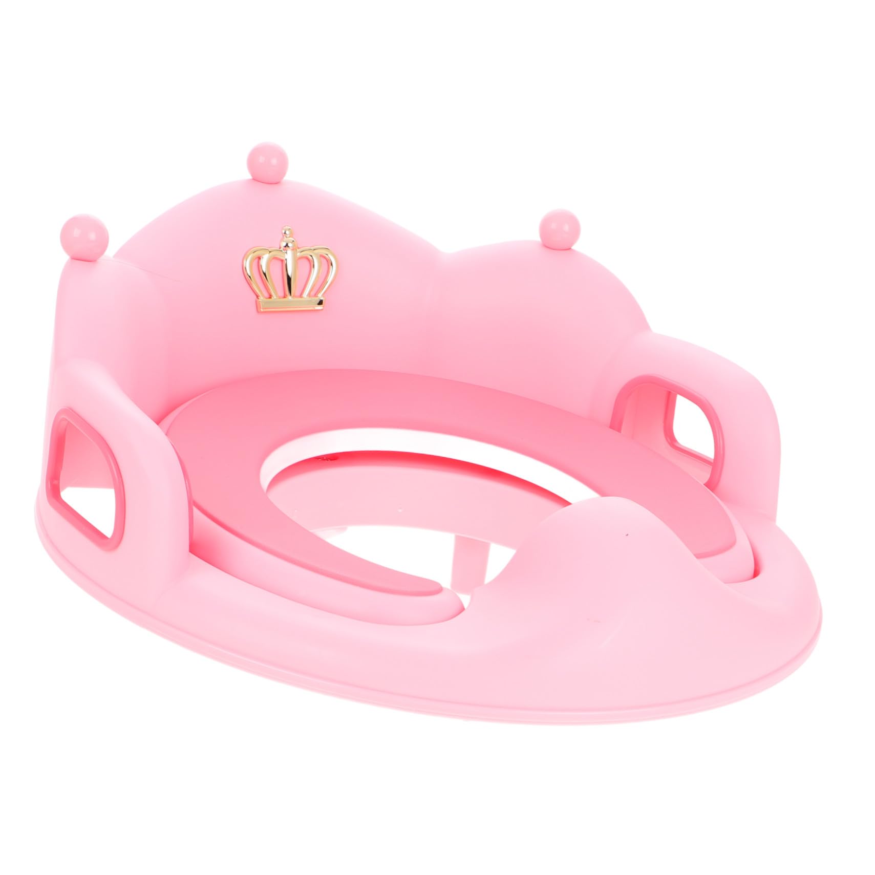 Töpfchen Trainingssitz Rosa mit Abnehmbarem Weichem Kissen | Griff und Rückenlehne, Pp Ausführung, Rutschfestes Design, Leicht zu Reinigen, für Kinder und Mädchen