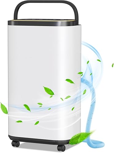 Deshumidificador para sótano con manguera de drenaje para drenaje automático o manual, deshumidificadores Energy Star de 2000 pies cuadrados,