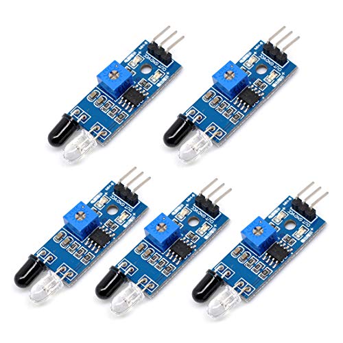 Oiyagai 5pcs IR Infrared Barrier Module Sensor Obstacle Avoidance for Arduino Intelligent Car