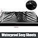 Generic BDSM Waterproof Adult Sex Bed Sheets, Mess-Proof Play Sheet for Adults,Bed Mattress Cover for Couple Messy Play Portable for Women Sweater Sq197, Black