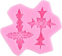 Vista 7 de Mujiang Moldes de silicona cruzados, marcos de fotos, Fondant Angel Baby Candy, marco de fotos barroco, moldes cruzados para baby shower, decoración