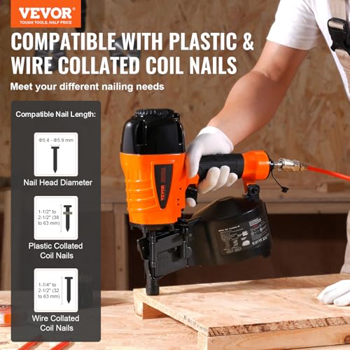 VEVOR CN65 Pneumatic Siding Nailer