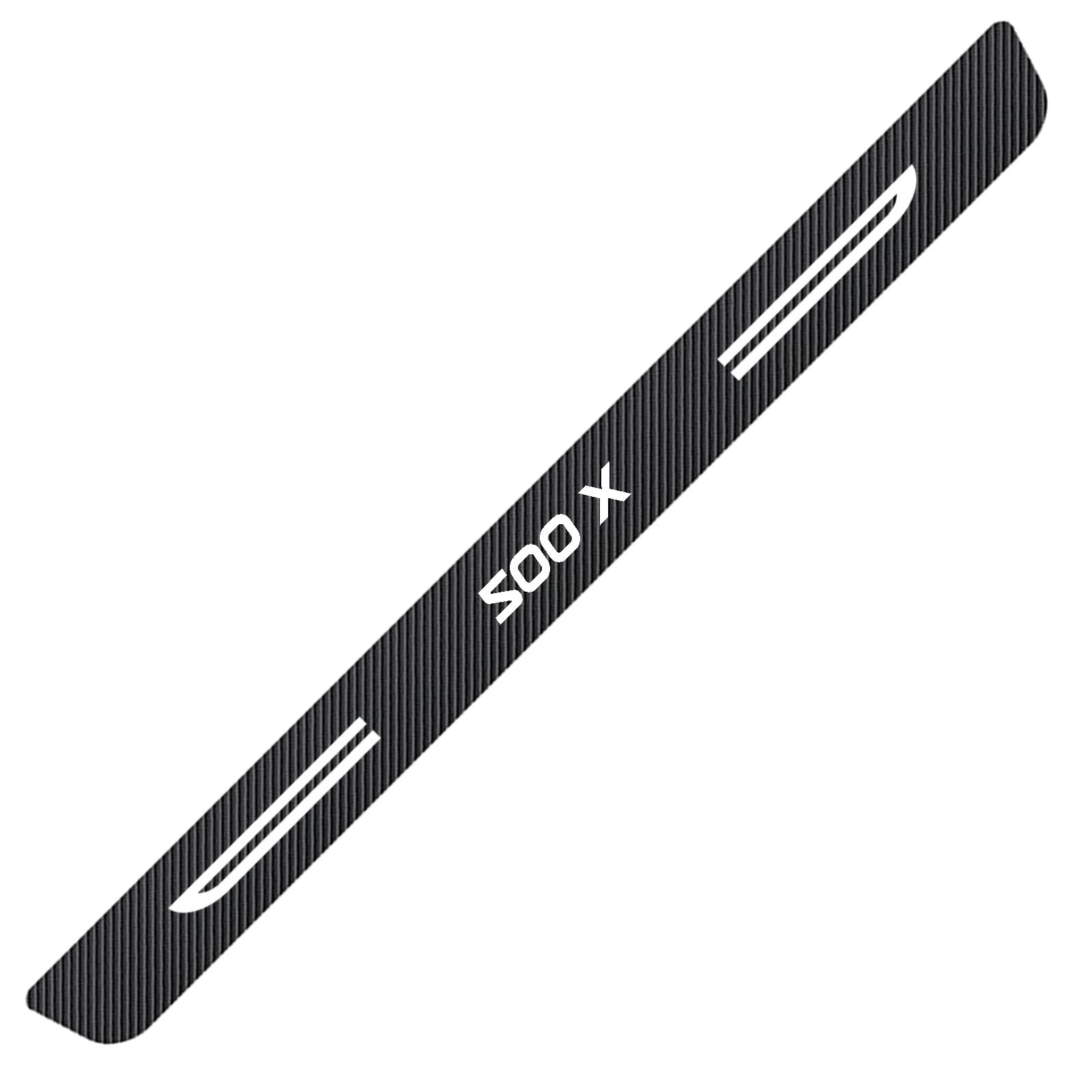 WXH97F Car Rear Bumper Protector for Fiat 500X Carbon Fiber Boot Sill Guard Anti-Scratch Luggage Protective Sticker Self-Adhesive Waterproof Strip 90cm
