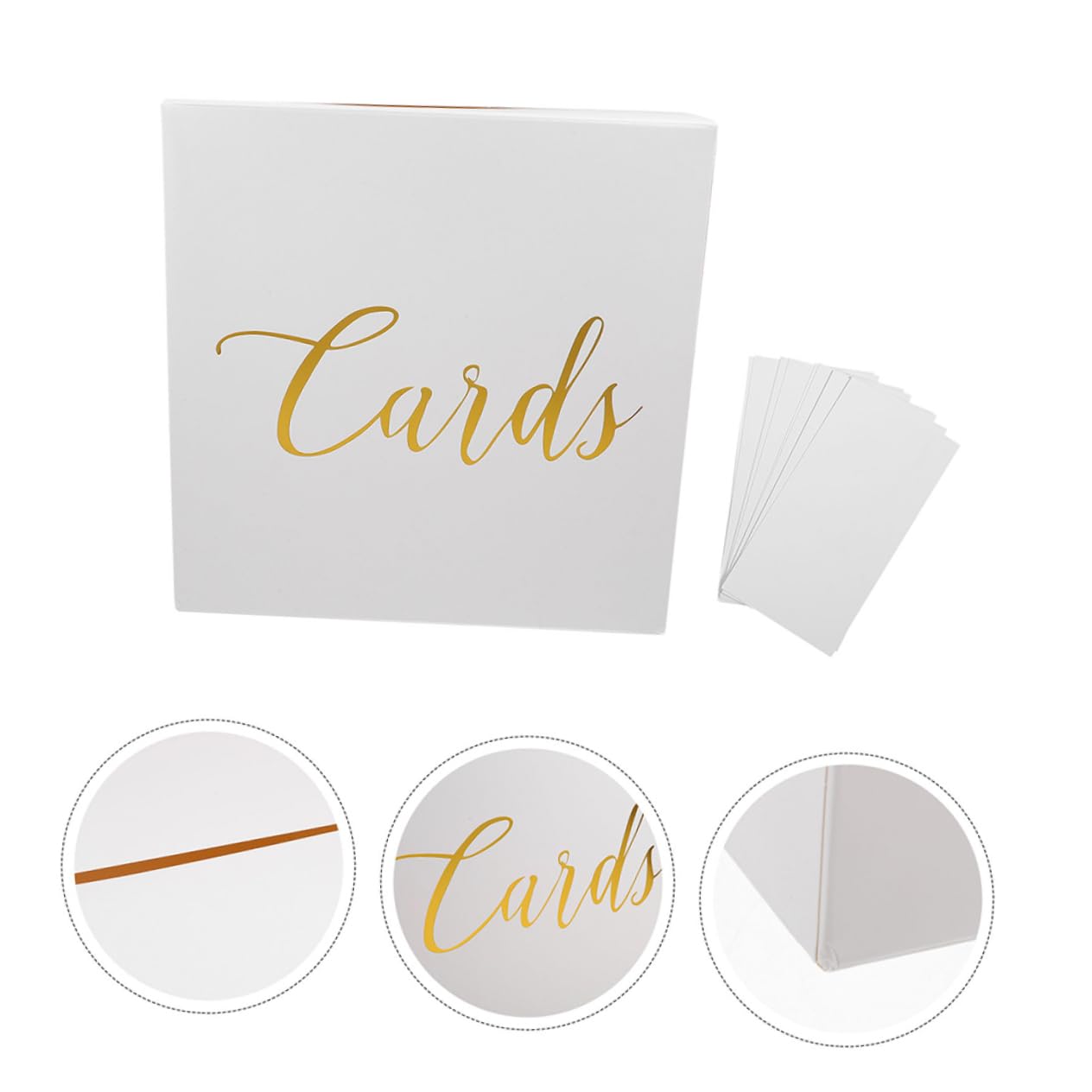 Ciieeo Elegant Wedding Card Box Case 4 Pack for Collecting Cards Decor for Wedding Engagement Anniversary