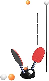 Eixo Mesa,Kit treinamento tênis móvel | Shaft Pong Bolas Conjunto Raquete Lazer Descompressão Esportes 2 Pá Mesa 6 Bolas Ping Pong Fovolat